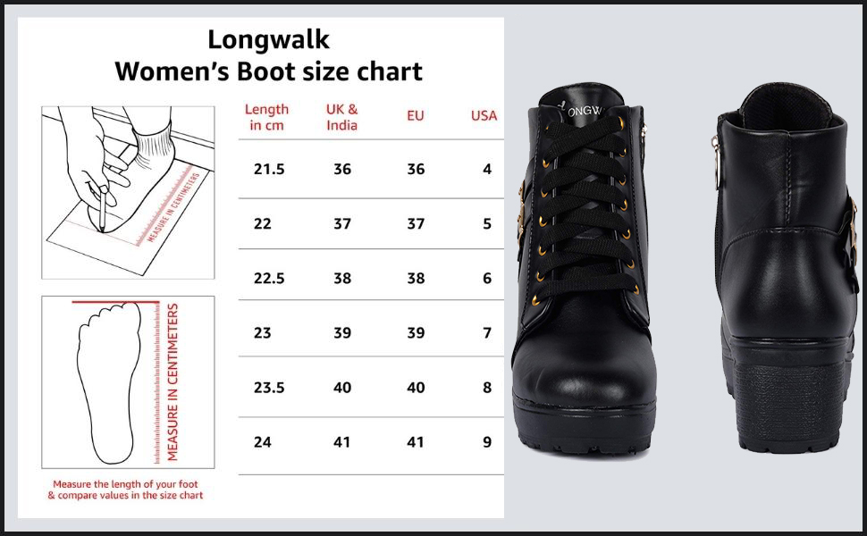 Longwalk Women Fashion Casual Boot High Ankle Heel for Girls Boot - Image 4